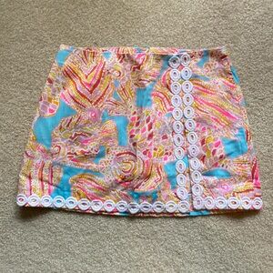 NWOT Lilly Pulitzer fish print mini skort